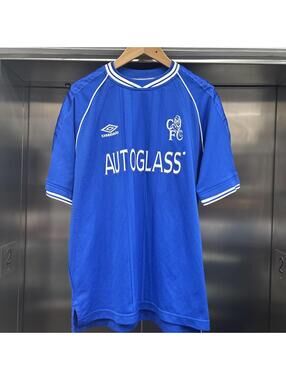1999/2001 Tore Andre Flo Chelsea FC Umbro Soccer Kit Jersey